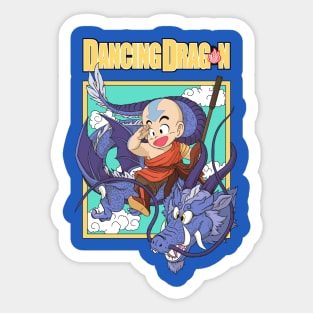 Dancing Dragon-S Sticker